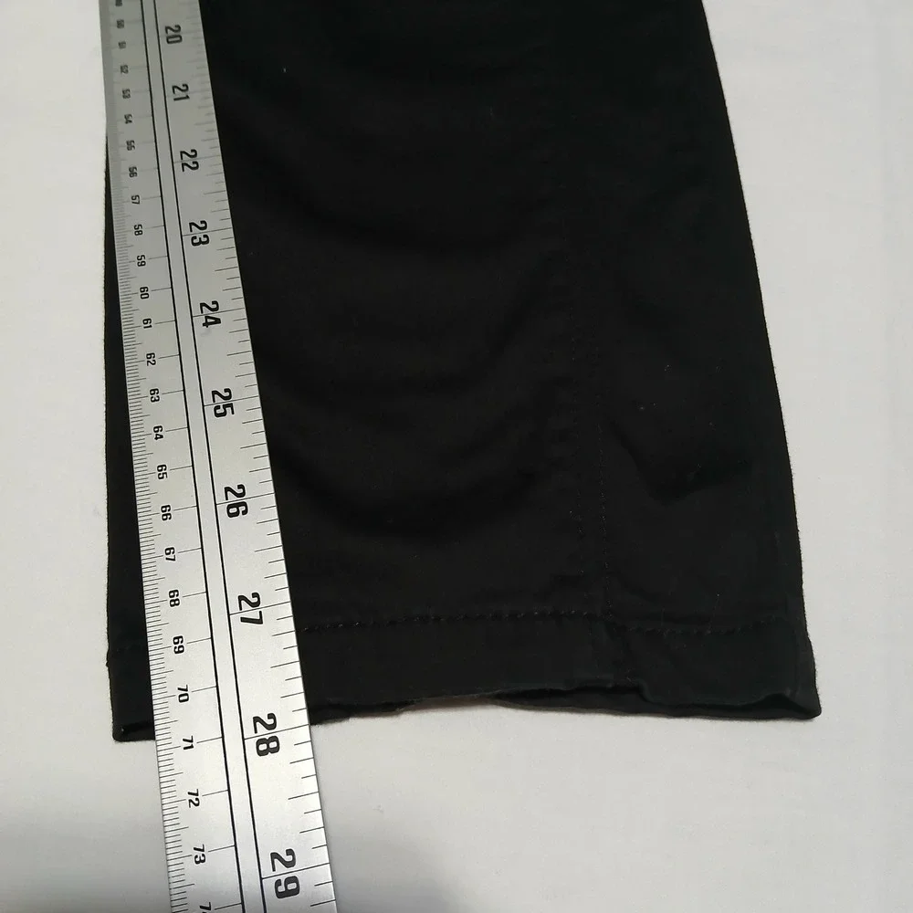 White House‎ Black Market Noir Ankle Pants Women's Size 6 Black Zippers - Picture 4 of 8